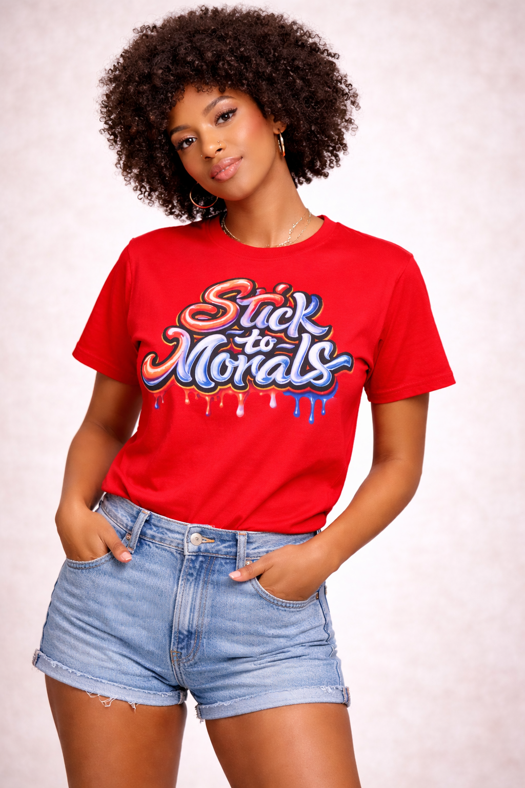 FREEDOM MORAL DRIP / T-shirt / CROP TOP