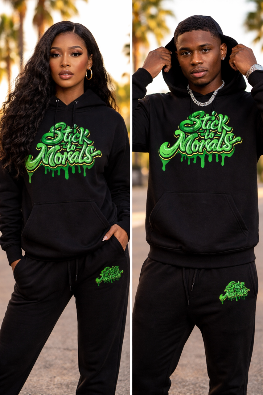 EMERALD MORAL DRIP GREEN LUXE SET